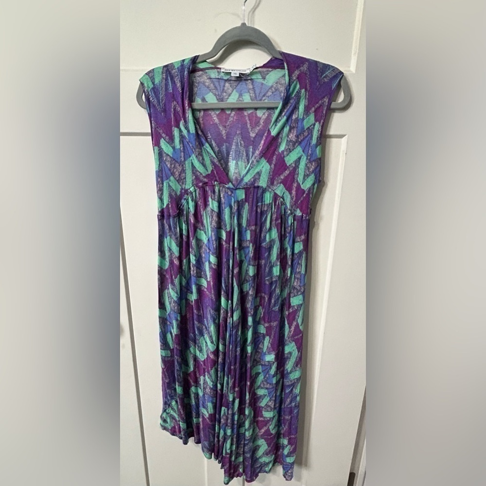 See by Chloe geometric print light flowy sleeveless summer dress 👗